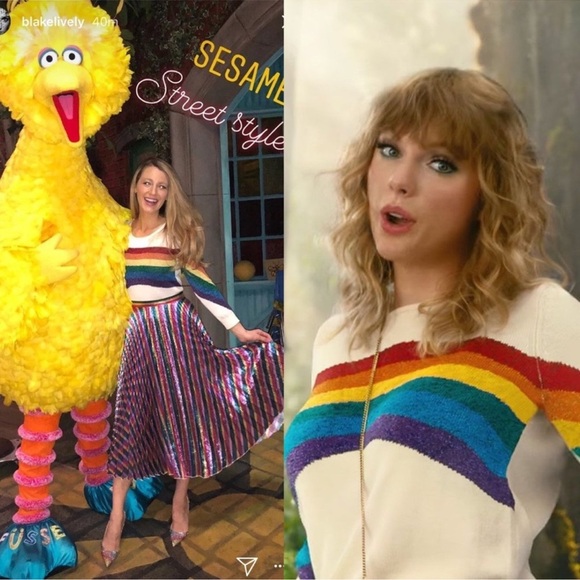 Marc Jacobs RARE Lurex Rainbow Intarsia Cotton Blend Celebrity Worn Sweater XS - Picture 1 of 16